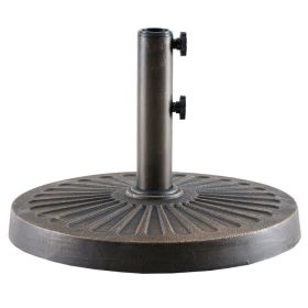 Sunshade Base For Courtyard Market, A 30-pound Durable Round Outdoor Stand, With A Resin Base And Iron Frame (Option: 18)