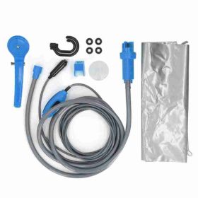Car Plug Shower Kit 36W Portable Electric Vehicle Mounted Shower Kit For Outdoor Camping Car Washing Irrigation Blue (Option: Default)